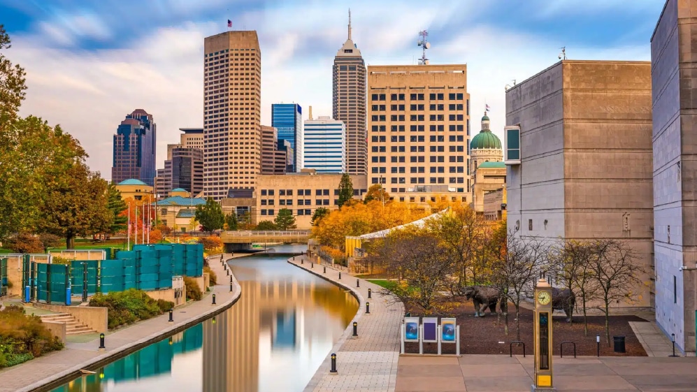 Downtown of Indianapolis, USA